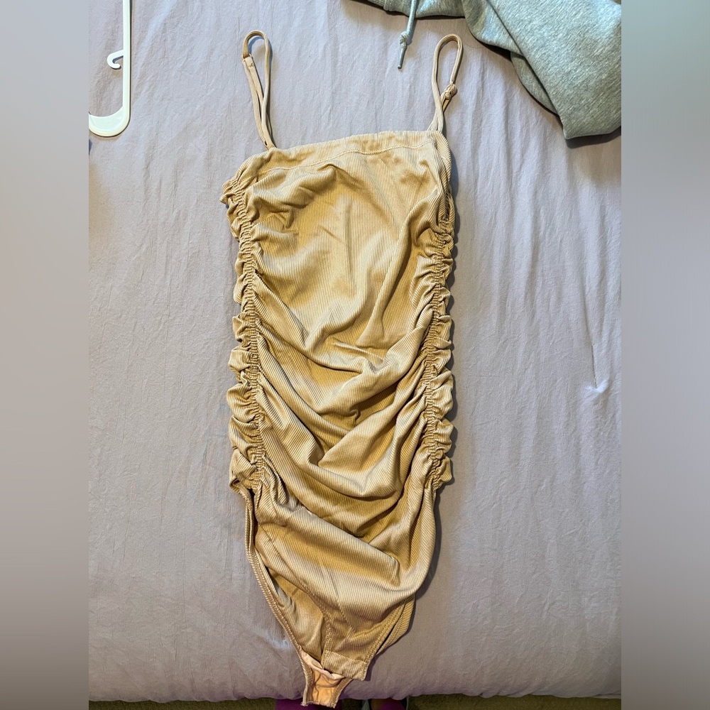 Free People Nude Bodysuit